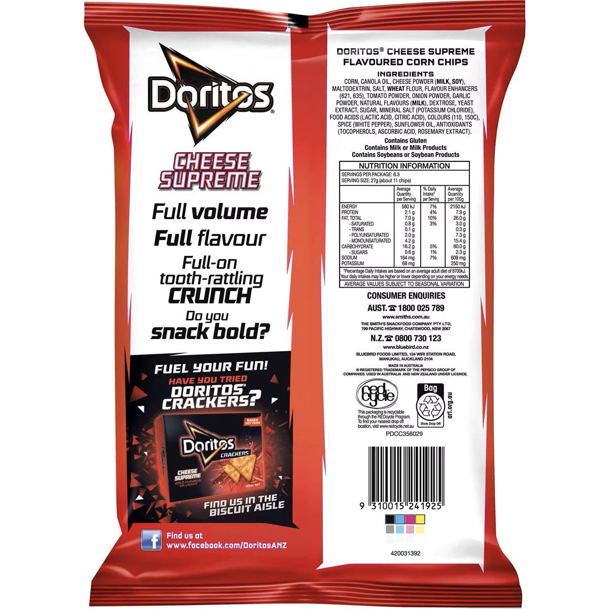 Doritos Cheese Supreme 170g