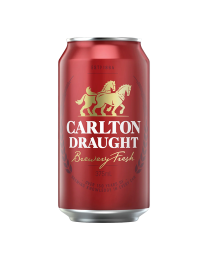 Carlton Draught 375mL Cans 4.60%