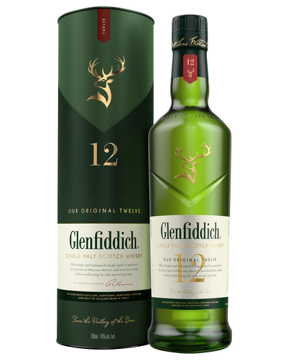 Glenfiddich 12YO Single Malt Scotch Whisky 700mL