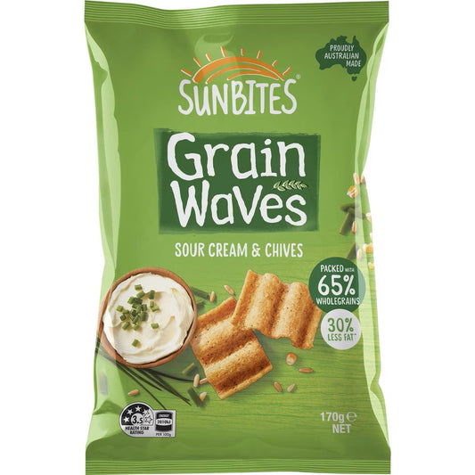 Grain Waves Sour Cream & Chives 170g