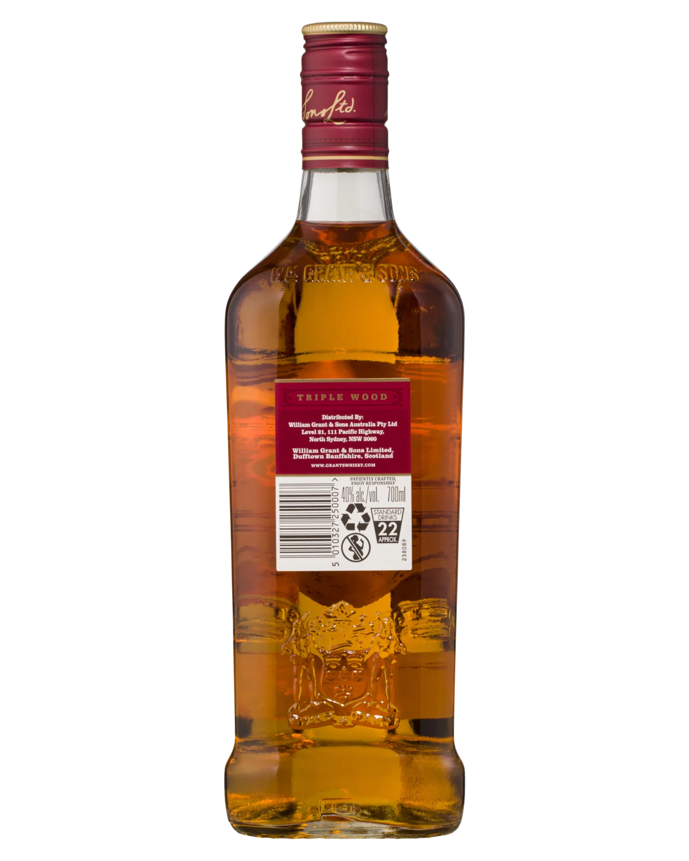 Grants Triple Wood Blended Scotch Whisky 700mL 40%