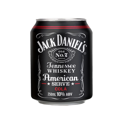 Jack Daniel's American Serve 250mL Cans 10%