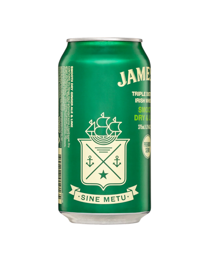 Jameson Irish Whiskey Smooth Dry & Lime 375mL Cans 6.3%