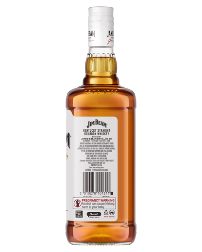 Jim Beam White Label Kentucky Straight Bourbon Whiskey 1L 37%