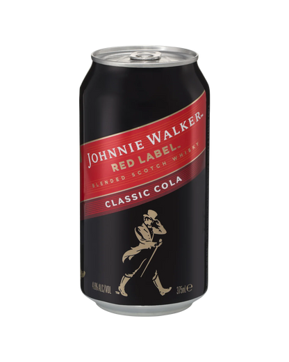 Johnnie Walker Red Label & Cola 375mL Cans 4.6%