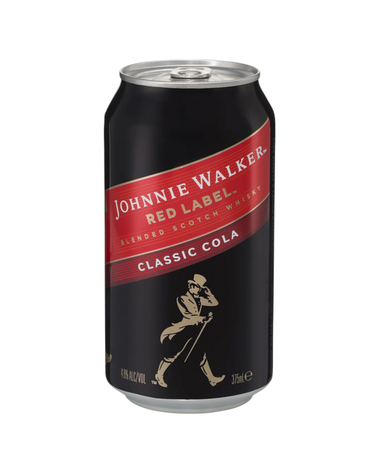 Johnnie Walker Red Label & Cola 375mL Cans 4.6%