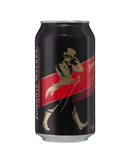 Johnnie Walker Red Label & Cola 375mL Cans 4.6%