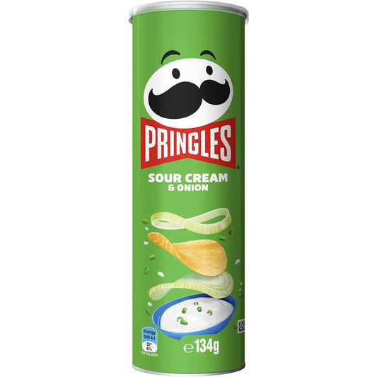 Pringles Sour Cream and Onion Potato Chips 134g