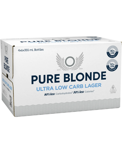 Pure Blond Ultra Low Carb Lager  355mL Bottles 4.20%
