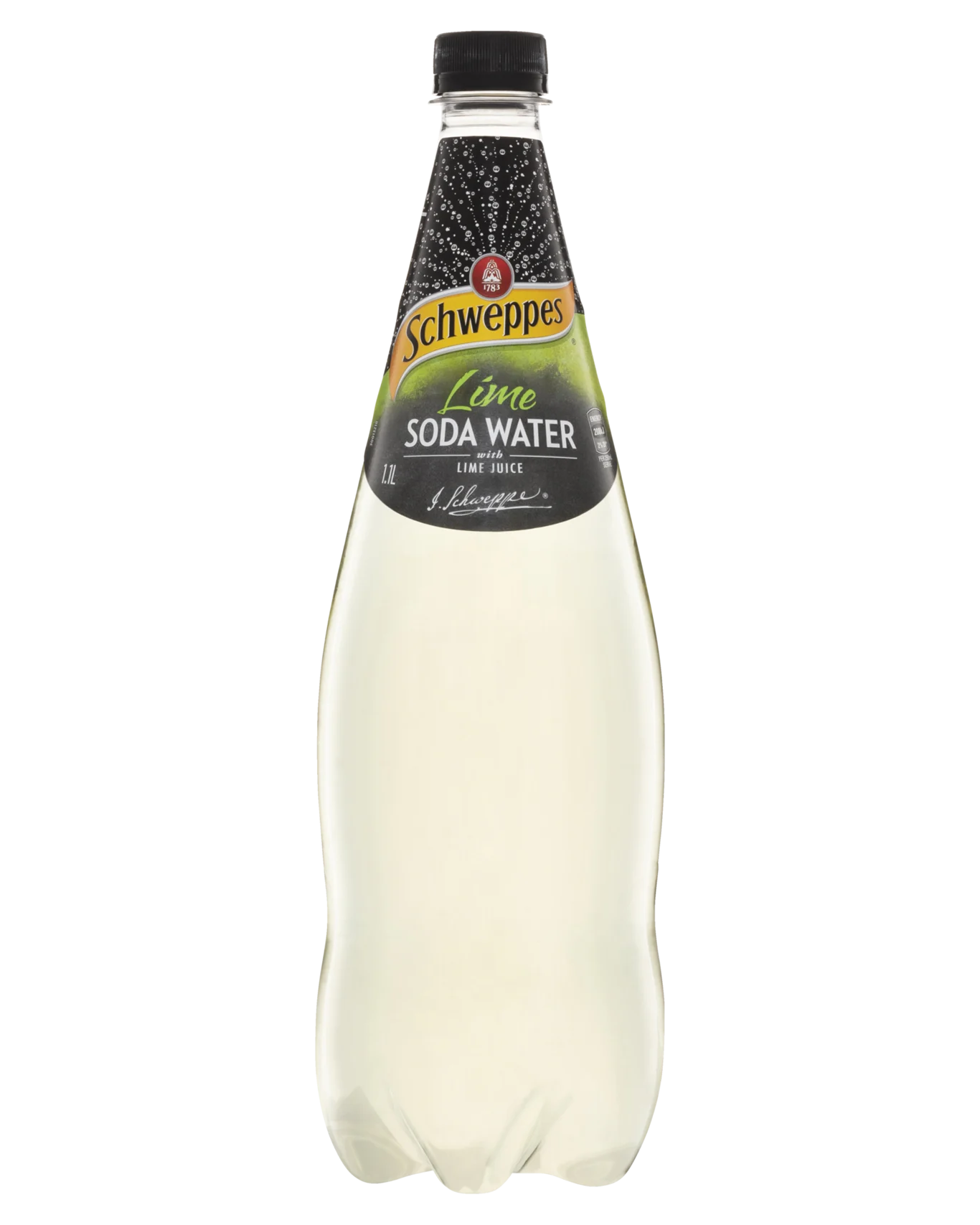 Schweppes Lime Soda Water 1.1L