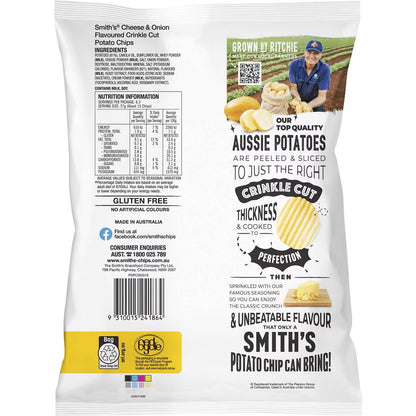 Smiths Crinkle Cut Cheese And Onion Potato Chips 170g