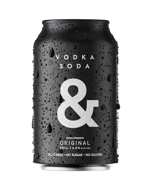 Vodka Soda & Black Cans 355mL 6.2%