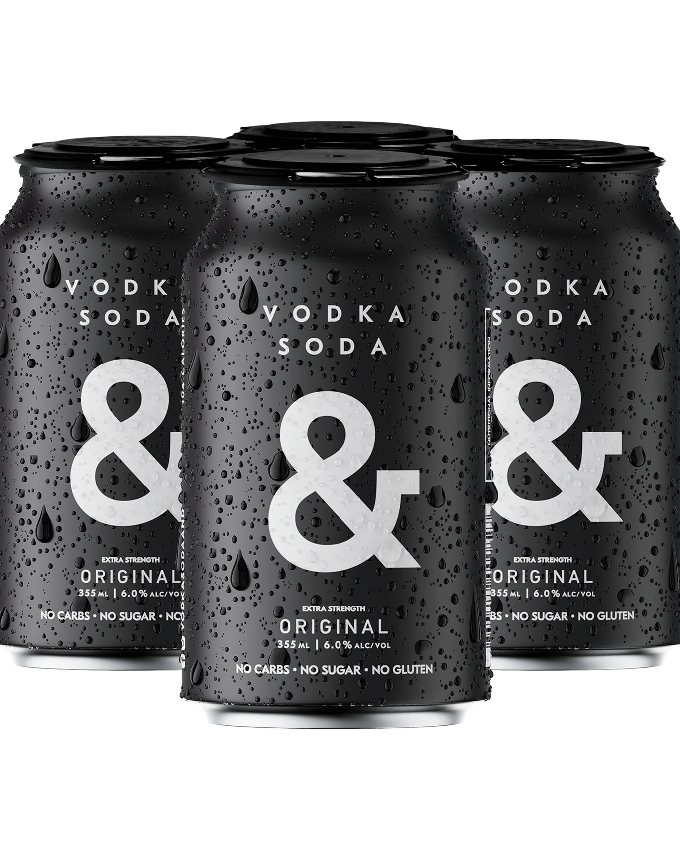 Vodka Soda & Black Cans 355mL 6.2%