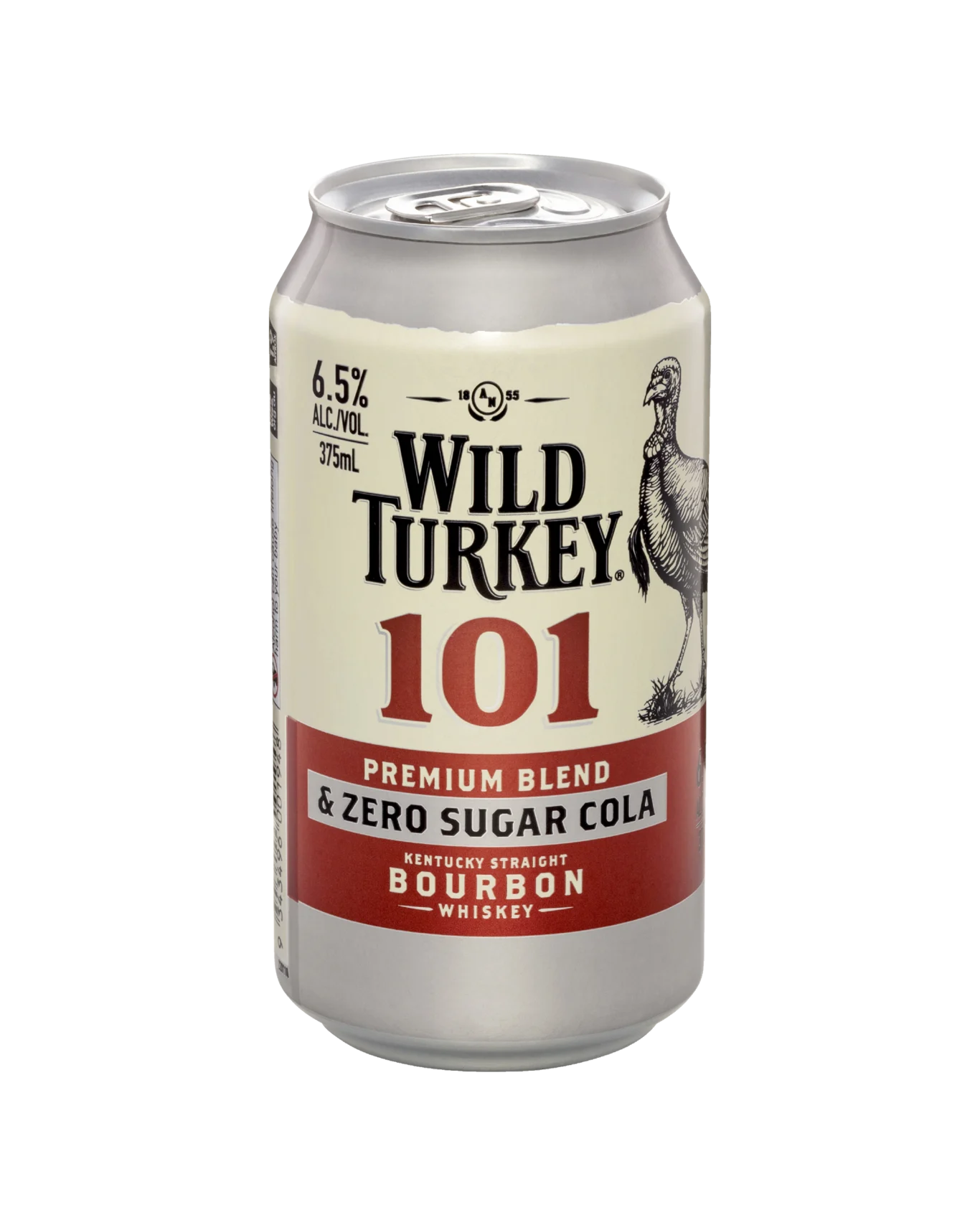 Wild Turkey 101 & Zero Sugar Cola 375mL Cans 6.5%