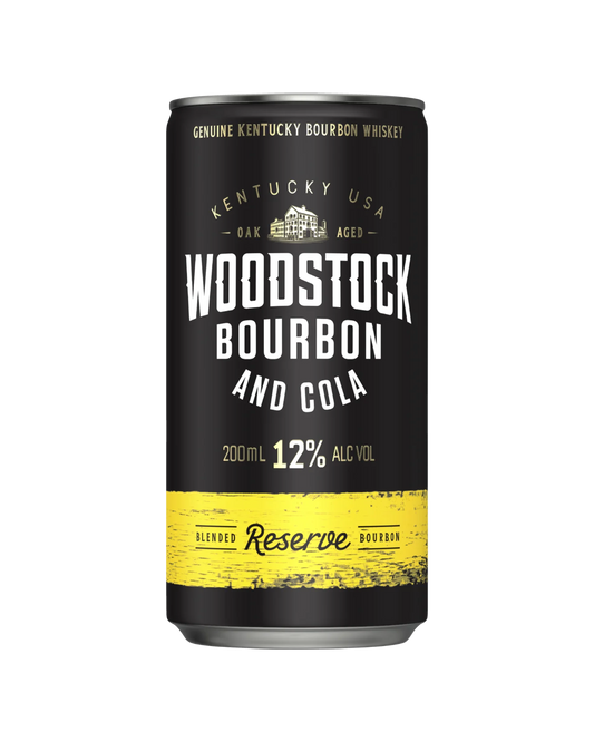 Woodstock Bourbon & Cola 200mL Cans 12%