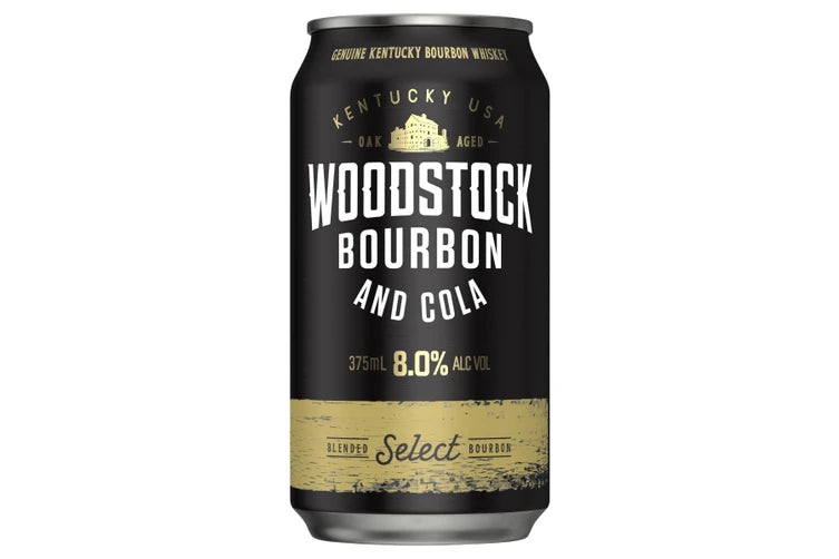 Woodstock Bourbon & Cola 375mL Cans 8%