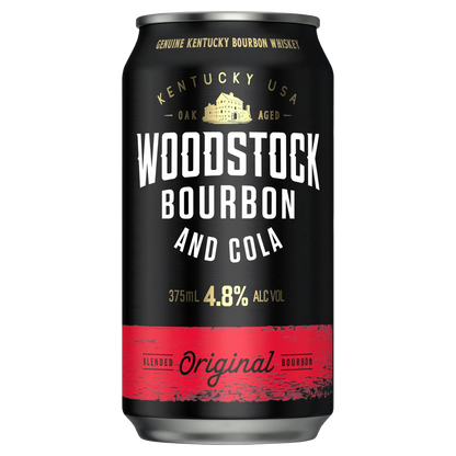 Woodstock Bourbon & Cola 375mL Cans 4.8%